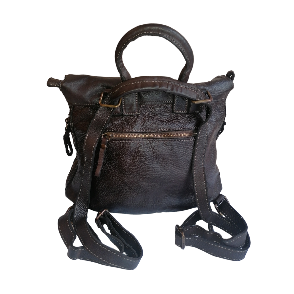 Zaino/Borsa 2Way in Pelle Intrecciata Sauvage Vintage Made in Italy