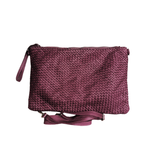 Tracolla Grande Intrecciata Fronte/Retro 23x35cm Vera Pelle Sauvage Vintage