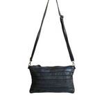 Tracolla Media Sauvage Strisce in Vera Pelle Sauvage Stile Vintage SS214