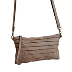 Tracolla Media Sauvage Strisce in Vera Pelle Sauvage Stile Vintage SS214