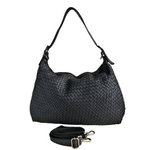 Hobo Bag Grande in Vera Pelle Intrecciata Stile Vintage Made In Italy SS216