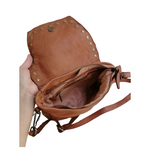 tracolla sauvage borchie cuoio interna