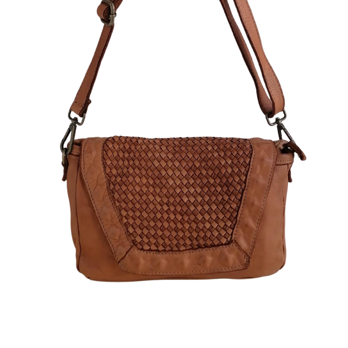 tracolla sauvage borchie cuoio