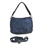 Borsa a Tracolla con Pattina in Vera Pelle Intrecciata Made In Italy SS228