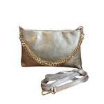 Borsetta Catena Manico / Tracolla in Vera Pelle Made In Italy A228