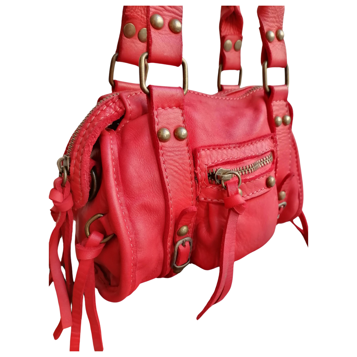 Mini Bauletto 16x21x5 cm in Vera Pelle Sauvage SS230 Made In Italy