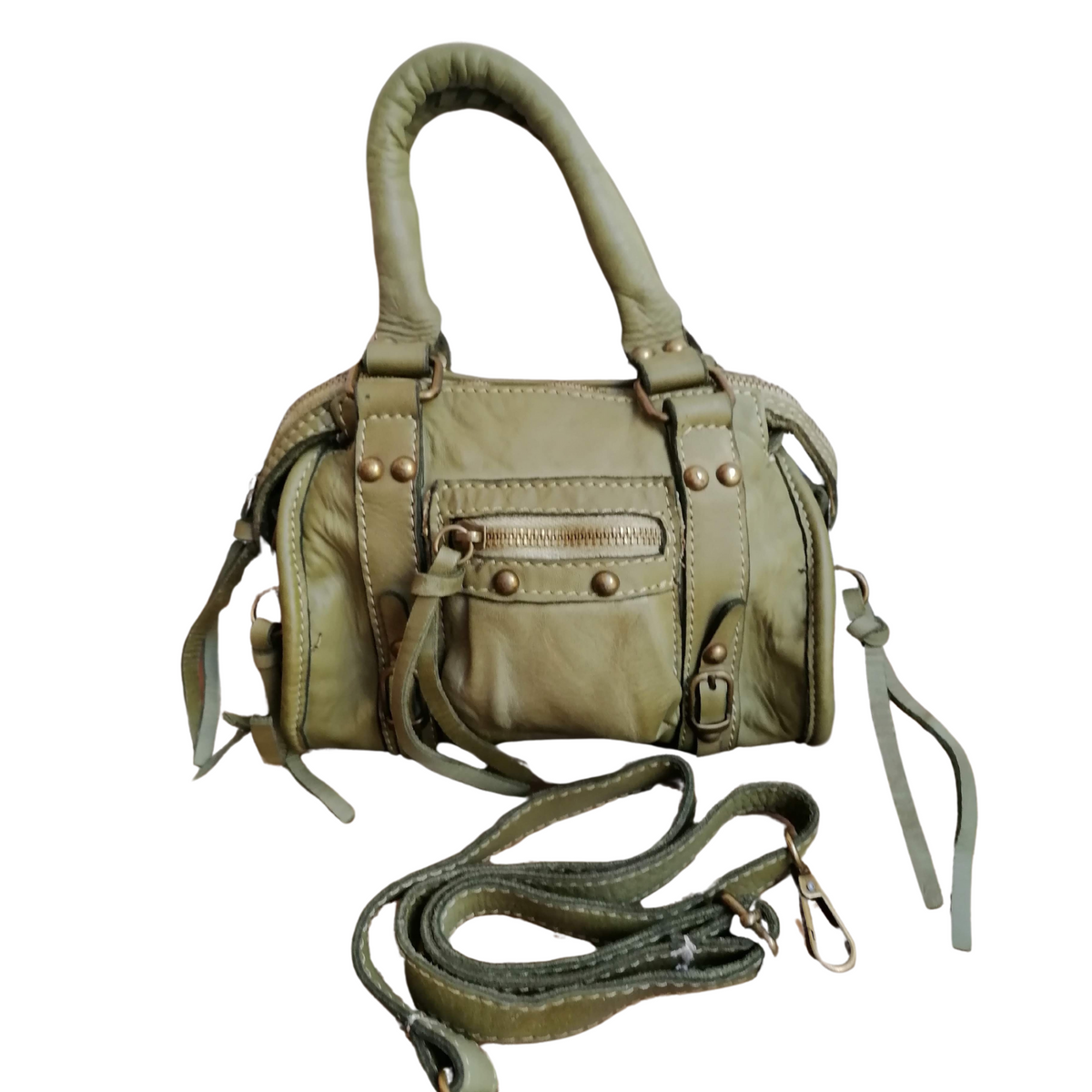 Mini Bauletto 16x21x5 cm in Vera Pelle Sauvage SS230 Made In Italy