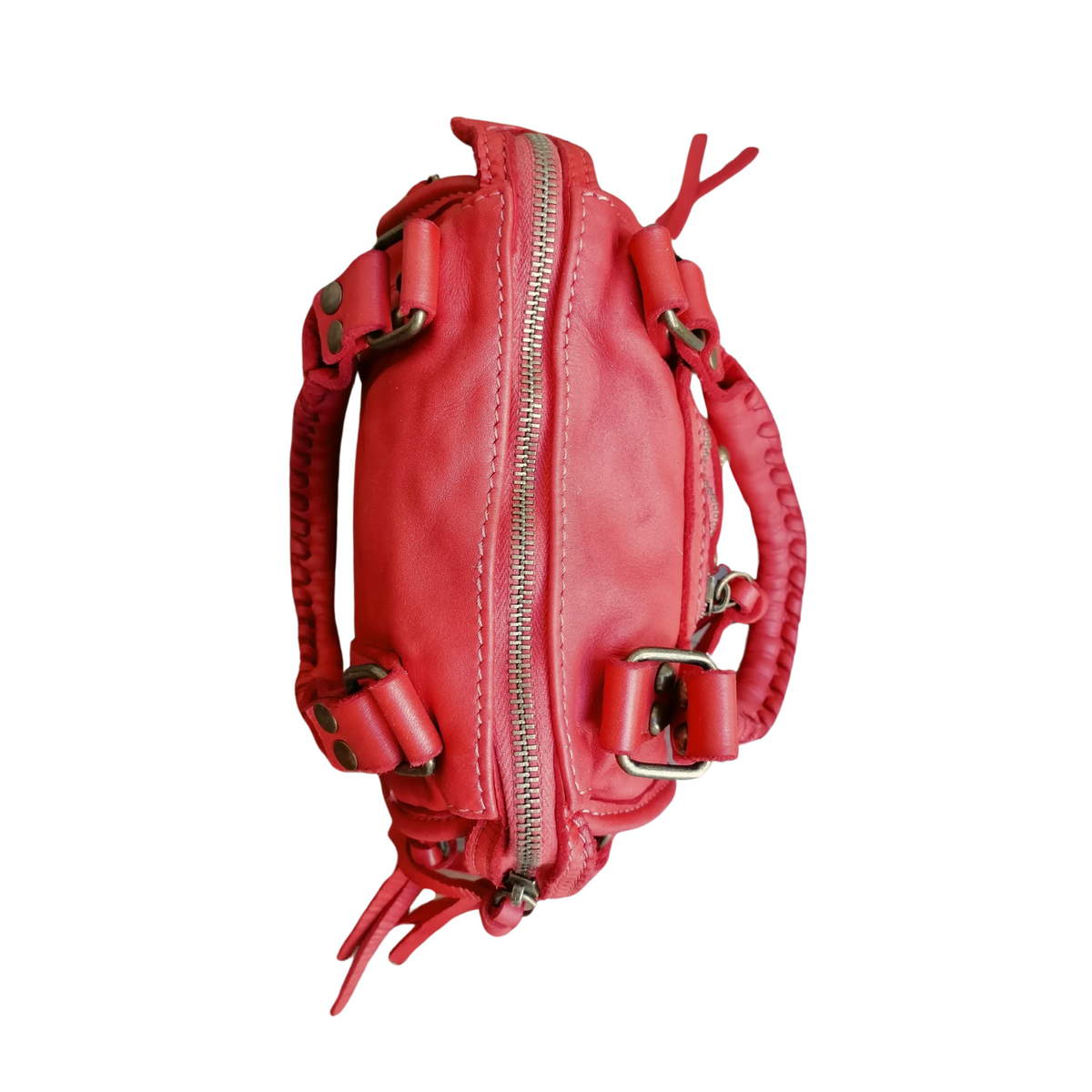 Mini Bauletto 16x21x5 cm in Vera Pelle Sauvage SS230 Made In Italy