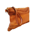 Tracolla Media Vera Pelle Sauvage Intrecciata e Liscia Vintage Made in Italy