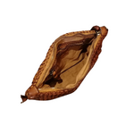 Tracolla Media Vera Pelle Sauvage Intrecciata e Liscia Vintage Made in Italy