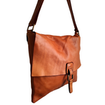 Borsa a tracolla | Messenger Bag in Pelle Sauvage Intrecciata Morbidissima Stile Vintage Made in Italy