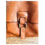 Borsa a tracolla | Messenger Bag in Pelle Sauvage Intrecciata Morbidissima Stile Vintage Made in Italy