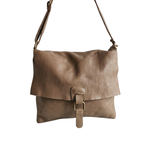 Borsa a tracolla | Messenger Bag in Pelle Sauvage Morbidissima Stile Vintage | Made in Italy