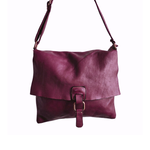 Borsa a tracolla | Messenger Bag in Pelle Sauvage Morbidissima Stile Vintage | Made in Italy