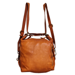 Borsa/Zaino con Tasca in Vera Pelle Liscia Sauvage | Made in Italy | SS262