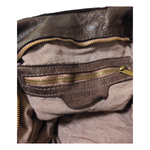 A metà prezzo! Borsa grande con Borchie in Vera Pelle Sauvage