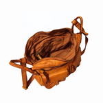 Borsa a Tracolla con Due Tasche in Vera Pelle Sauvage | Made in Italy| SS263