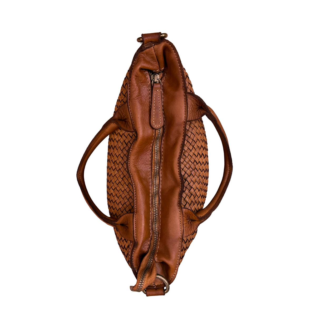 Borsa a Mano 2 manici in Vera Pelle Sauvage Intrecciata SS281 | Made in Italy