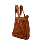 Borsa a Secchiello in Vera Pelle Sauvage Intrecciata SS282INT | Made in Italy