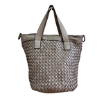 Borsa a Secchiello in Vera Pelle Sauvage Intrecciata SS282INT | Made in Italy