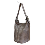 Borsa a Spalla Lunga in Vera Pelle Sauvage Intrecciata SS283INT | Made in Italy