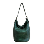 Borsa a Spalla Lunga in Vera Pelle Sauvage Intrecciata SS283INT | Made in Italy