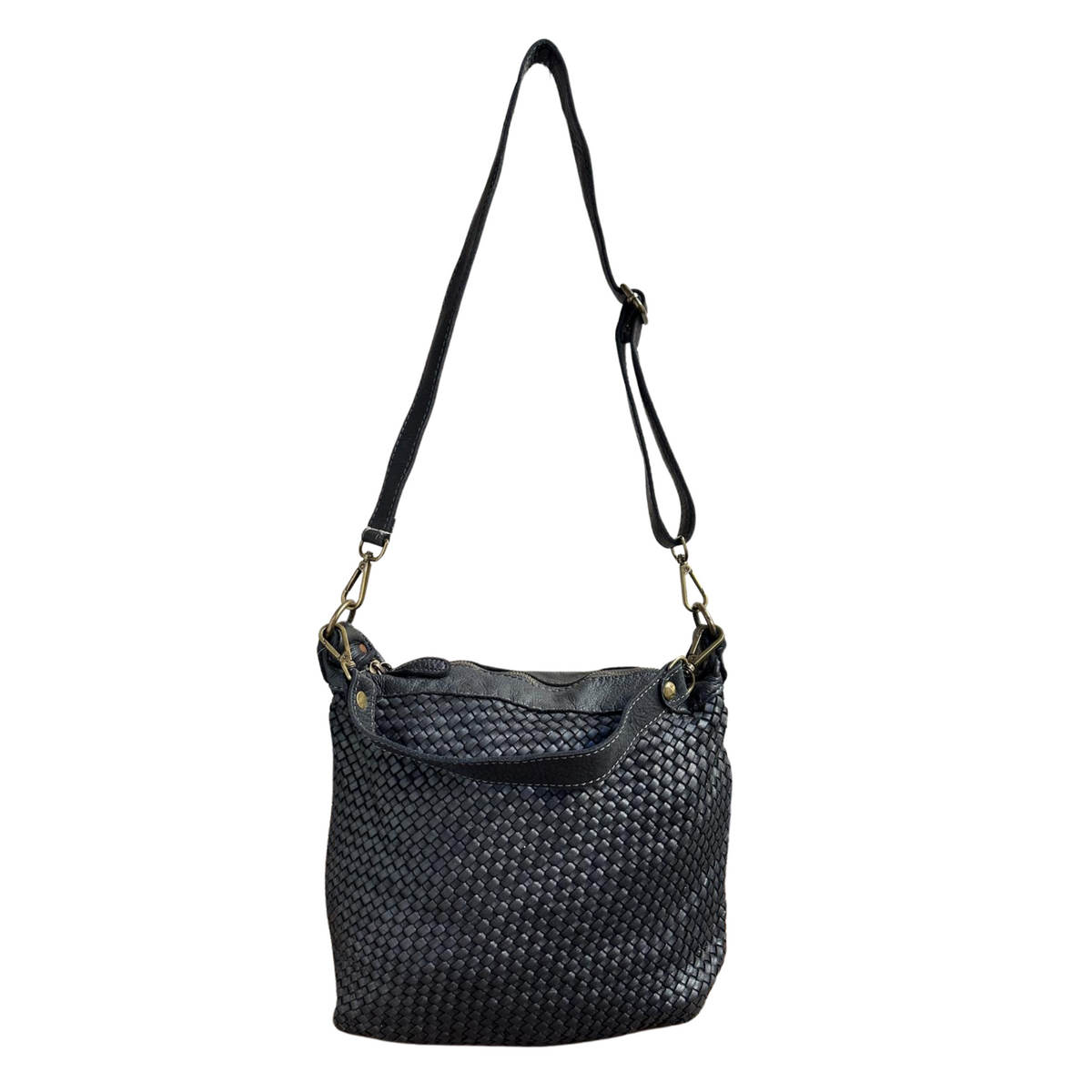 secchiello intrecciata tracolla lungo