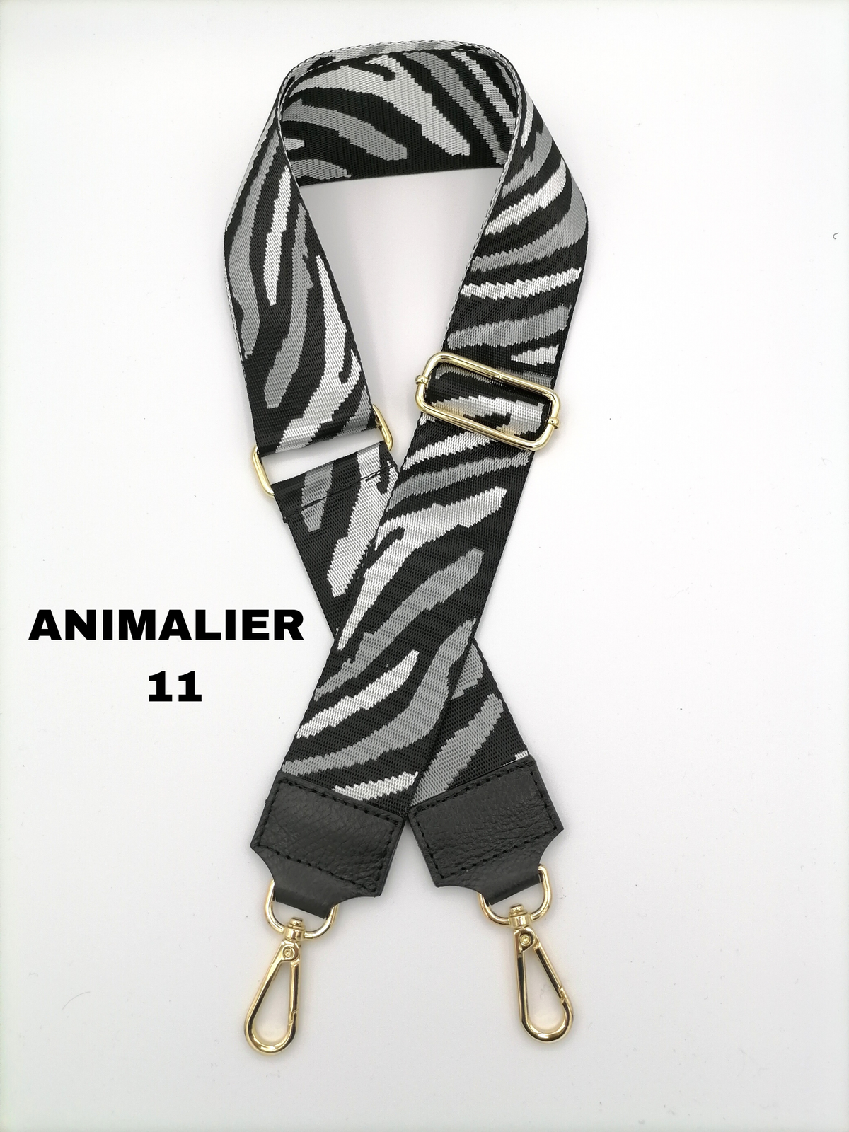 Tracolla Animalier 11 Bianco Nero Grigio