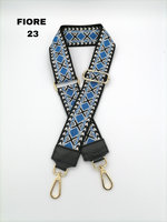 Tracolla Fiore nero blu