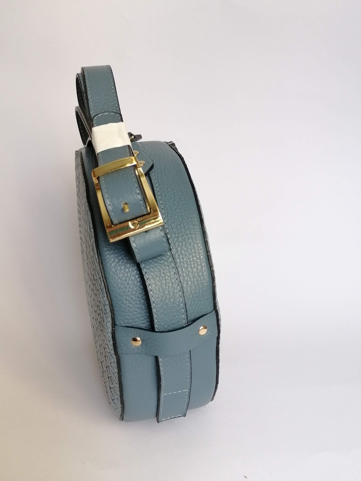 Borsa a Tracolla Rotonda in Vera Pelle Made in Italy