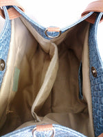 shopper intrecciata stampata interna