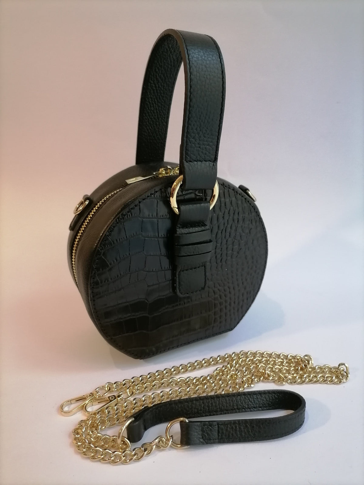 Borsa Pochette Cerchio con catenella