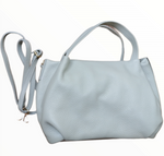 Borsa ovale in vera pelle con tracolla regolabile