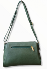 Borsa a Tracolla Design con Zip in Vera Pelle