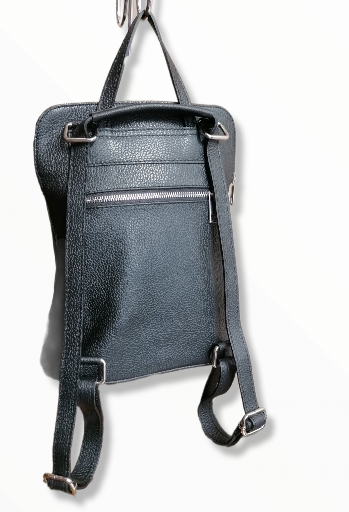 Zaino con Zip in Vera Pelle