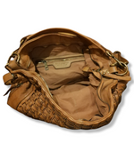 Borsa Hobo in Pelle Sauvage Intrecciata Stile Vintage