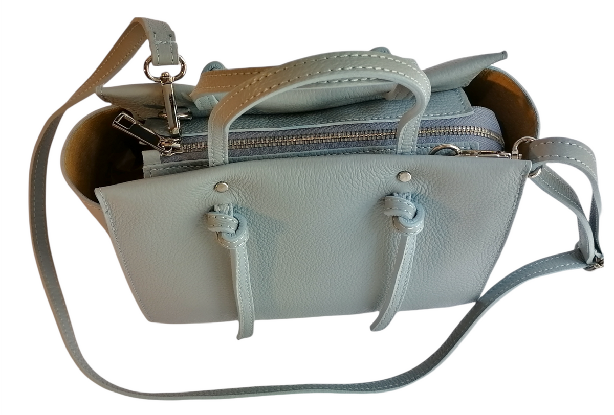 borsa fiocco pelle dollaro top