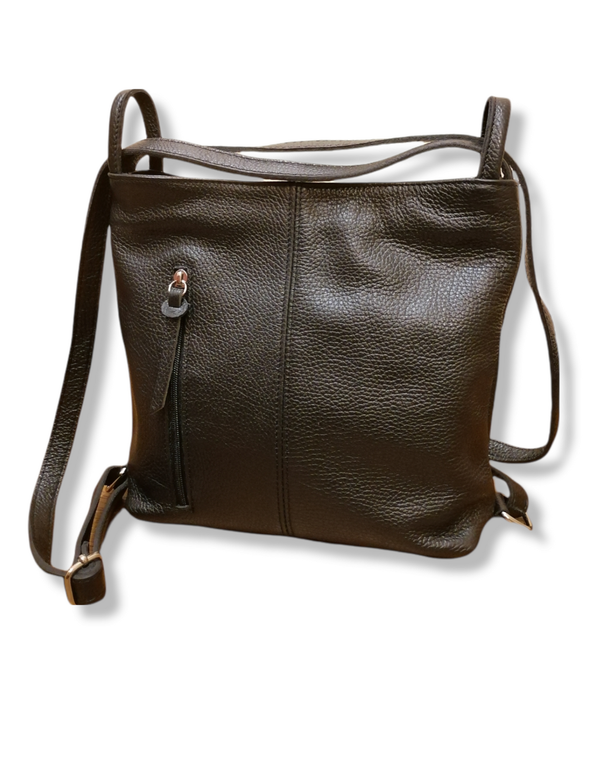 Zaino/Borsa 2 way in Vera Pelle