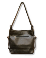 Zaino/Borsa 2 way in Vera Pelle