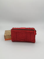 POFSS1401-89 Portafoglio lungo in Pelle Intrecciata effetto Vintage