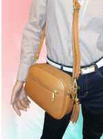 Saponetta Tre Zip in Pelle Dollaro MADE IN TALY