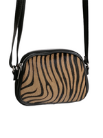 pochette arrotondate zebrato beige fronte