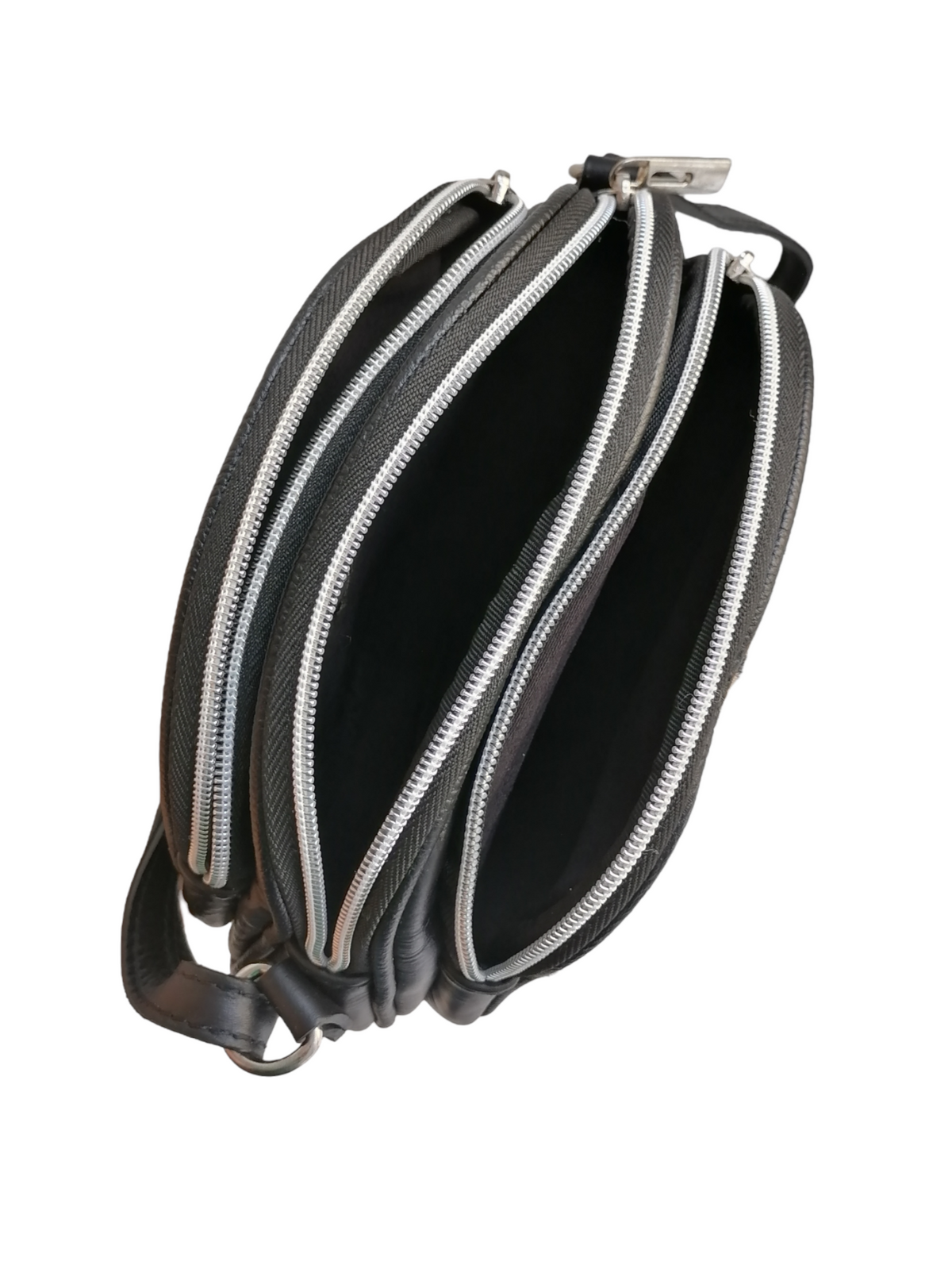 pochette arrotondate zebrato beige interna