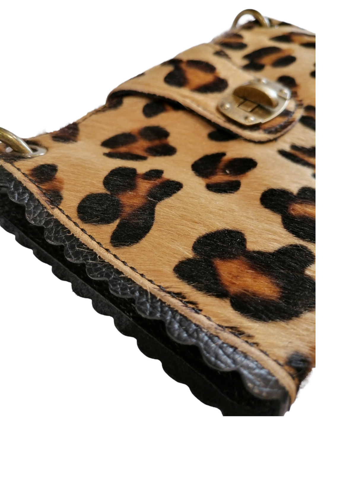 Pochette Fibbia in Pelle Cavallino