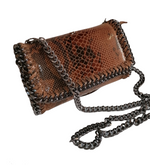 Borsetta Pochette in Vera Pelle con Catena