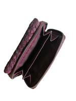 POFSS18-7507 Portafoglio trifold in Pelle Intrecciata effetto Vintage