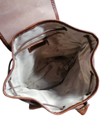 Zaino 2 Tasche in Vero Cuoio Made in Italy