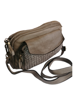 Tracolla con Tasca Vera Pelle Intrecciata Sauvage Vintage