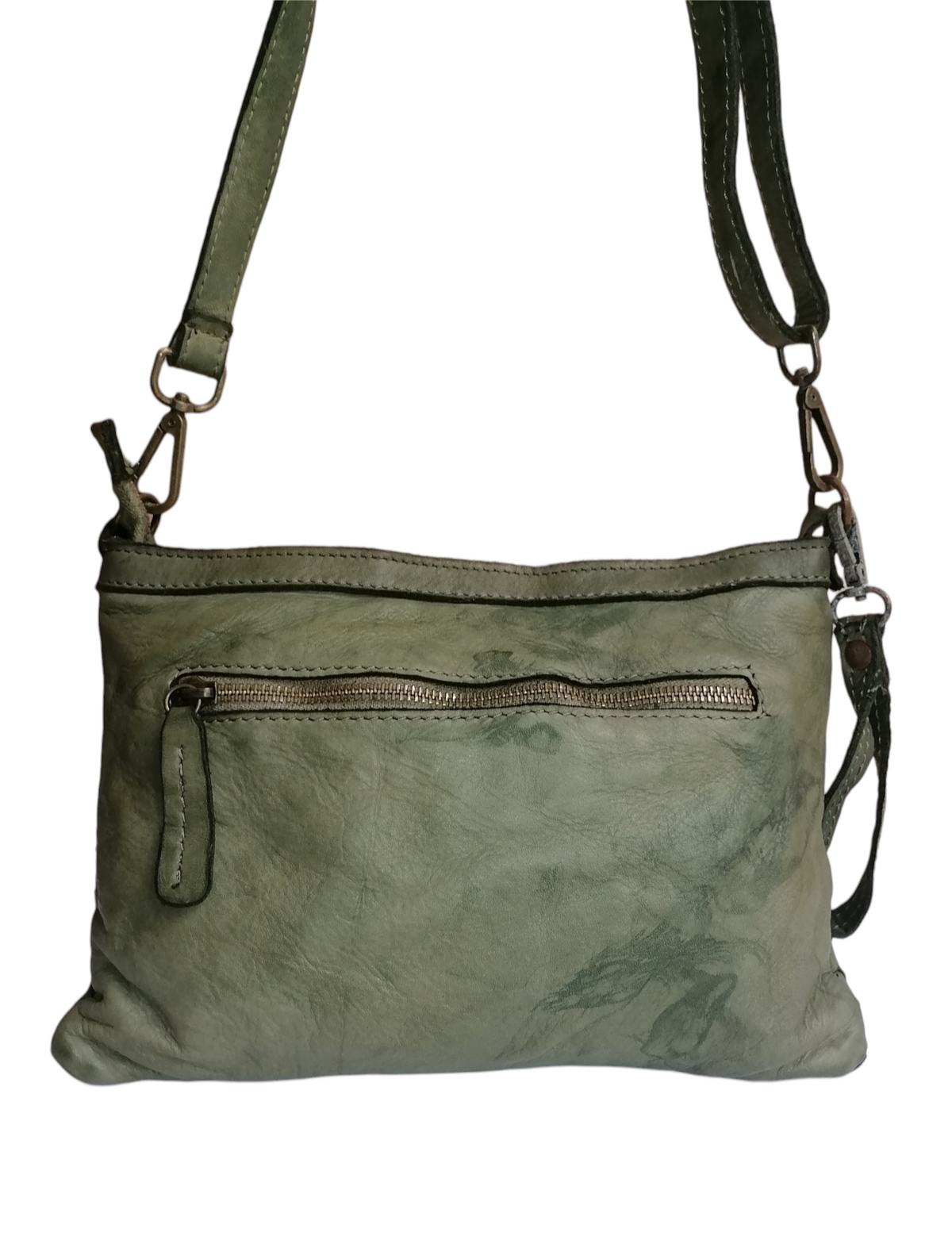 Tracolla Rettangolo 20x26 Intrecciata Vera Pelle Sauvage Vintage