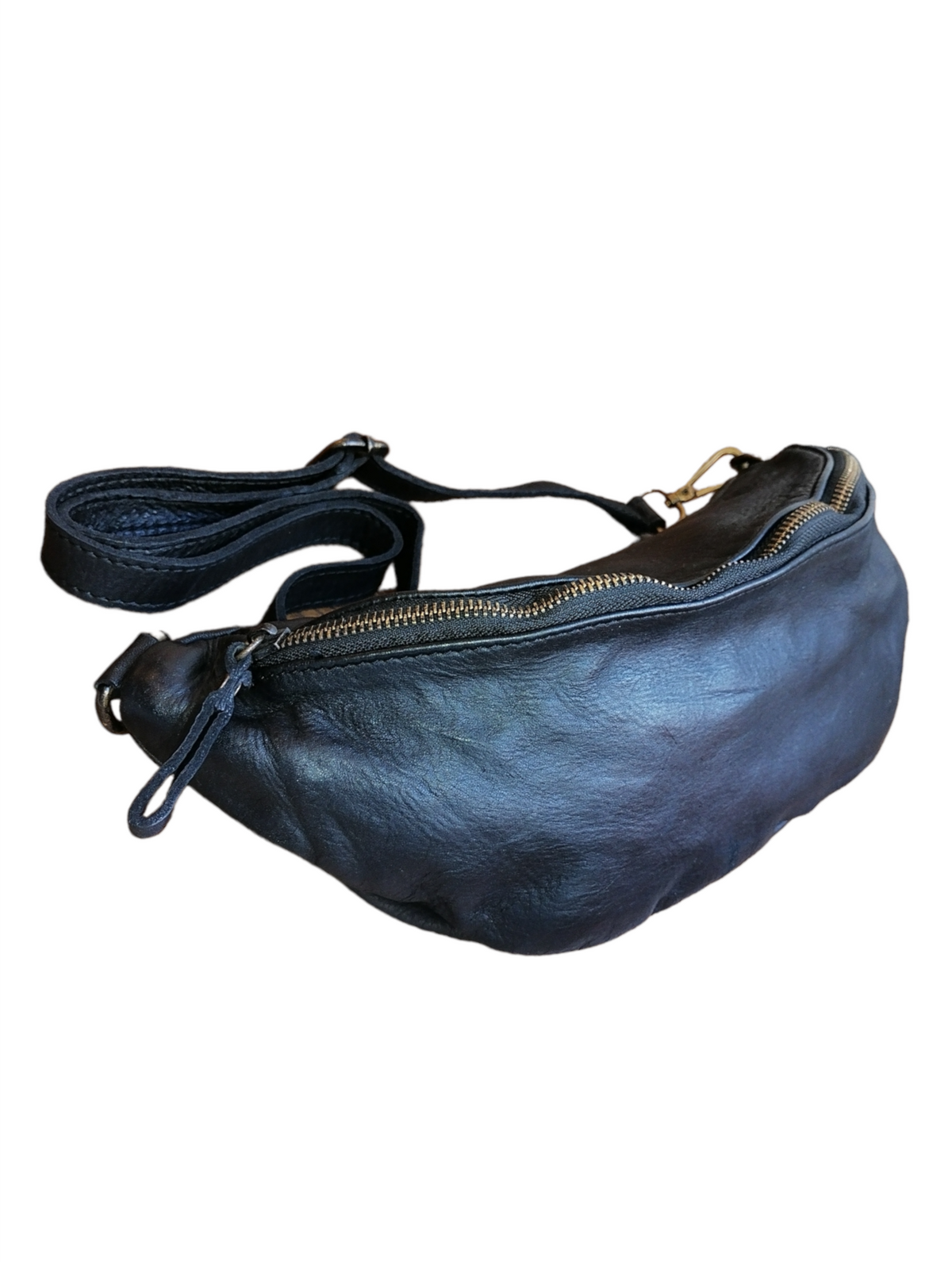 Marsupio SUnisex in Vera Pelle Sauvage Stile Vintage